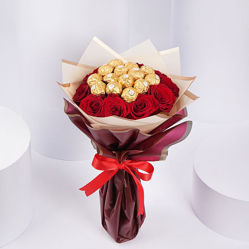 Flower Flower Bouquet Chocolate Bouquet Roses Chocolates Flowers