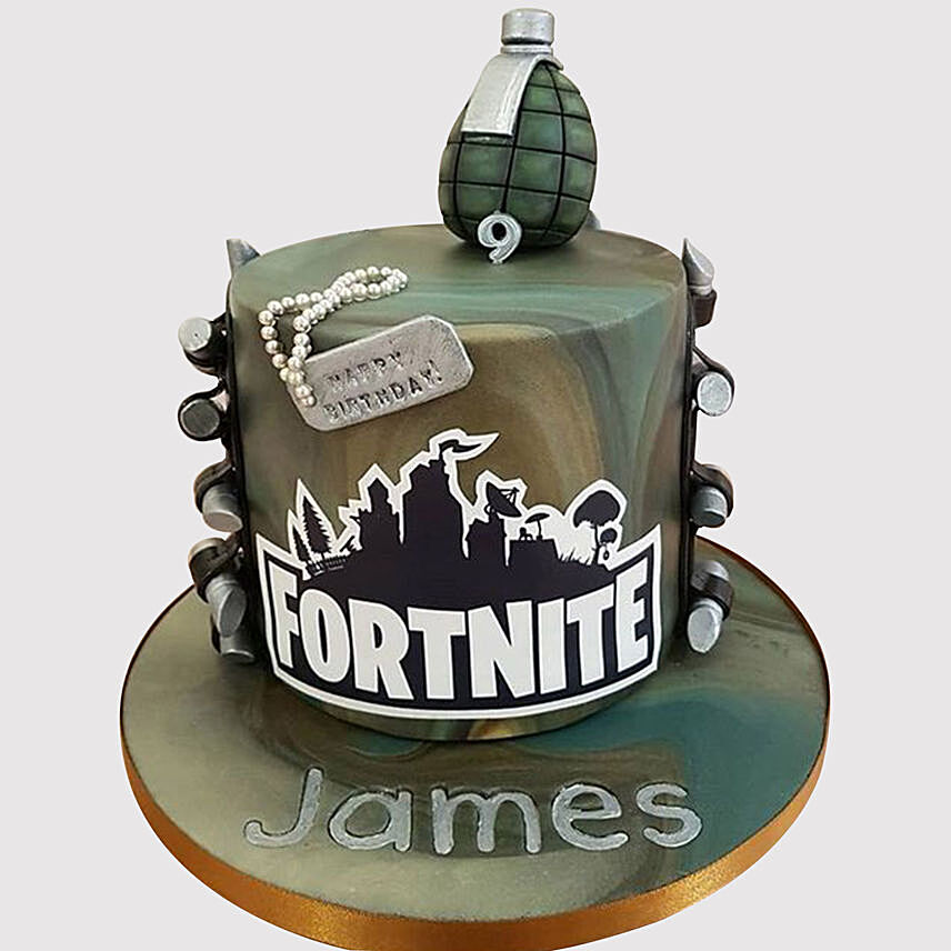 Online Fortnite Cake Fortnite Birthday Cake Birthday Cakes Fortnite Ferns N Petals