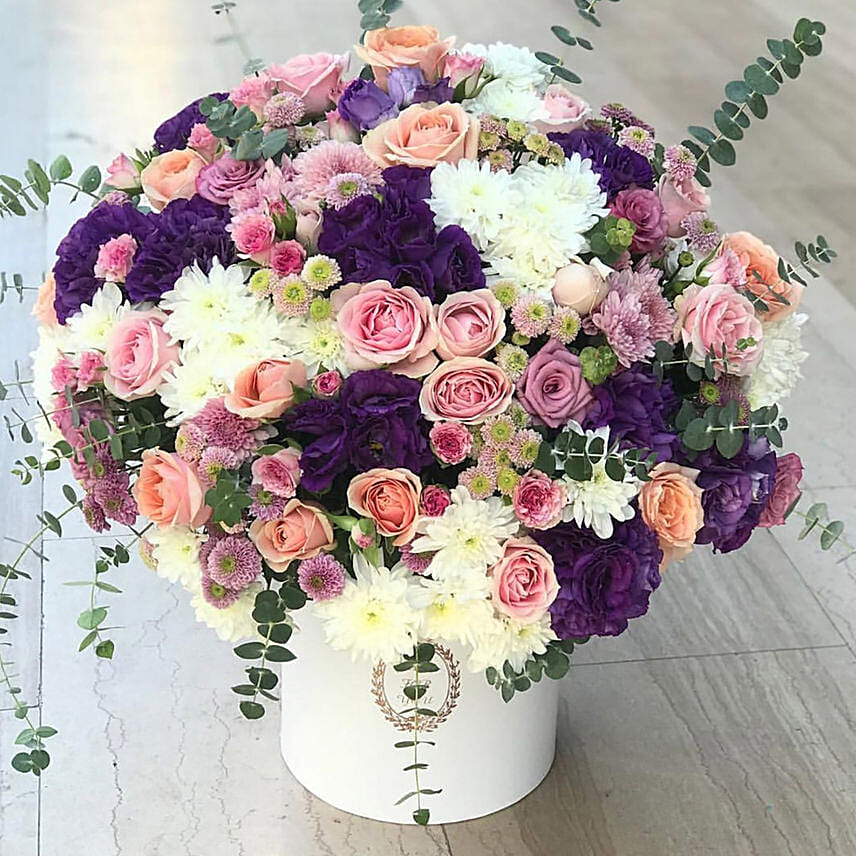 Online Vibrant Beauty Flower Bouquet Gift Delivery in Jordan - Ferns N Petals