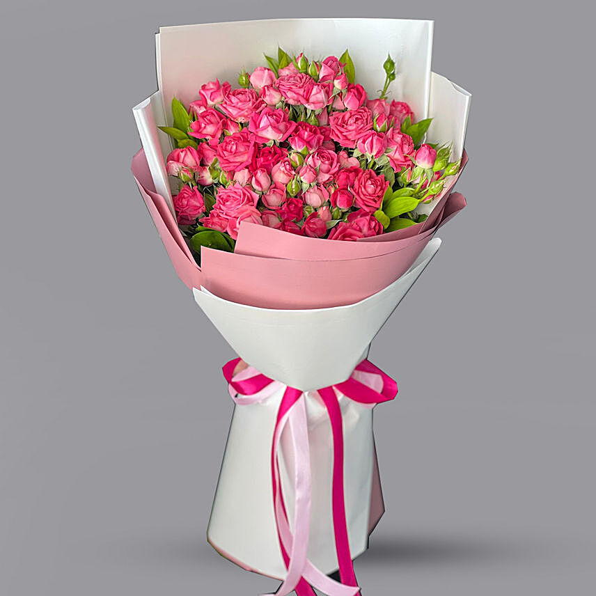 Online Dark Pink Spray Roses Bouquet Gift Delivery in Jordan - FNP