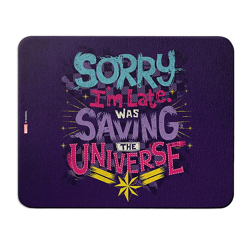 Online Marvel Sorry Im Late Was Saving The Universe Mouse Pad Gift ...