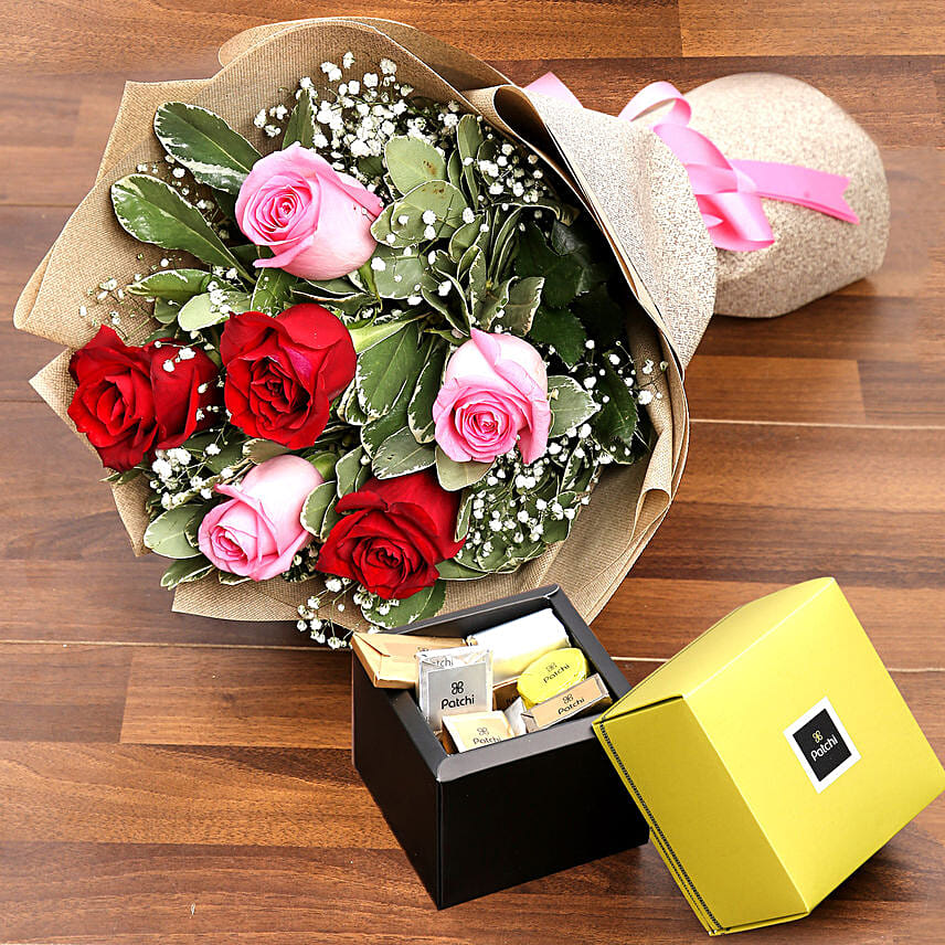 Buy Flowers with Chocolates Flower and Chocolates Combo Ferns N Petals