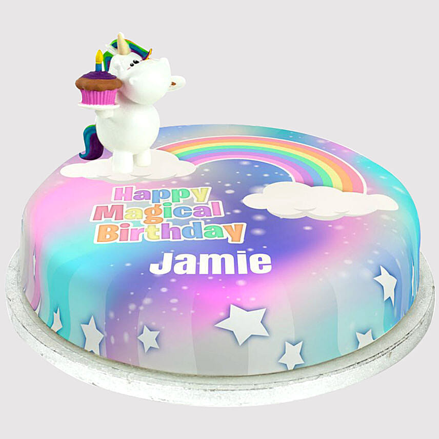 Magical Unicorn Birthday Truffle Cake