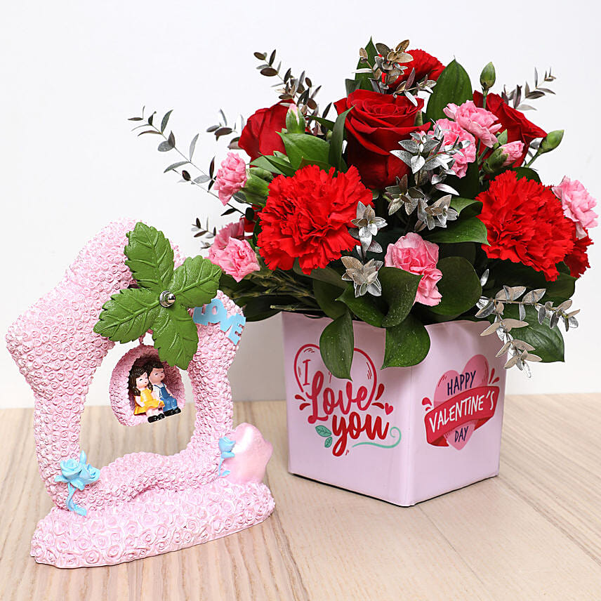 Valentines Flower Vase And Couple Idol In Uae Gift Flower Vase