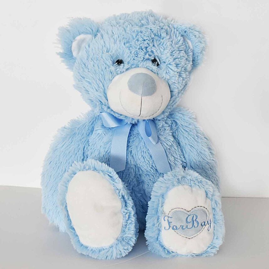 sky blue teddy bear