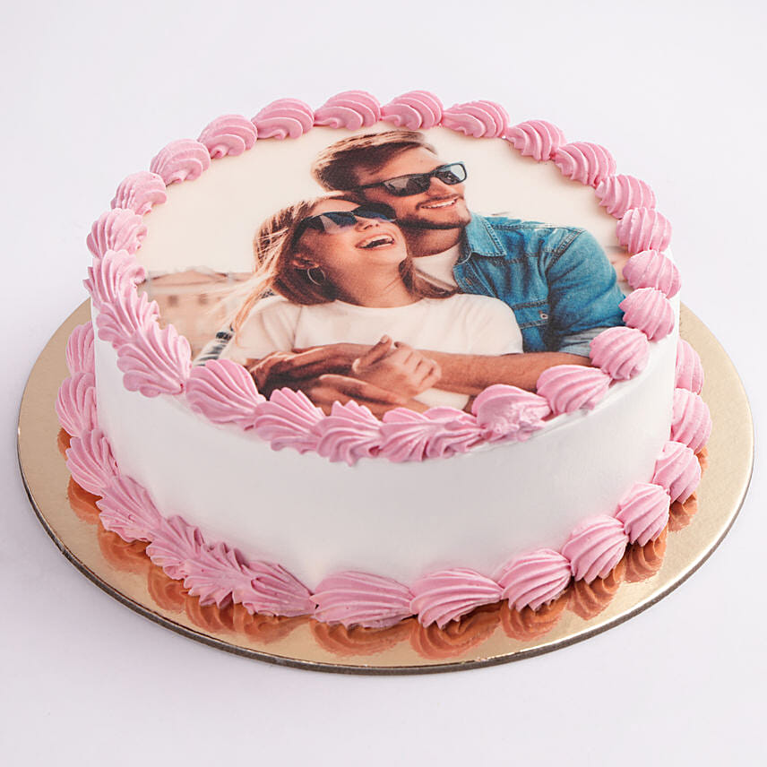 In Love Photo Cake- Butterscotch 1 Kg Eggless
