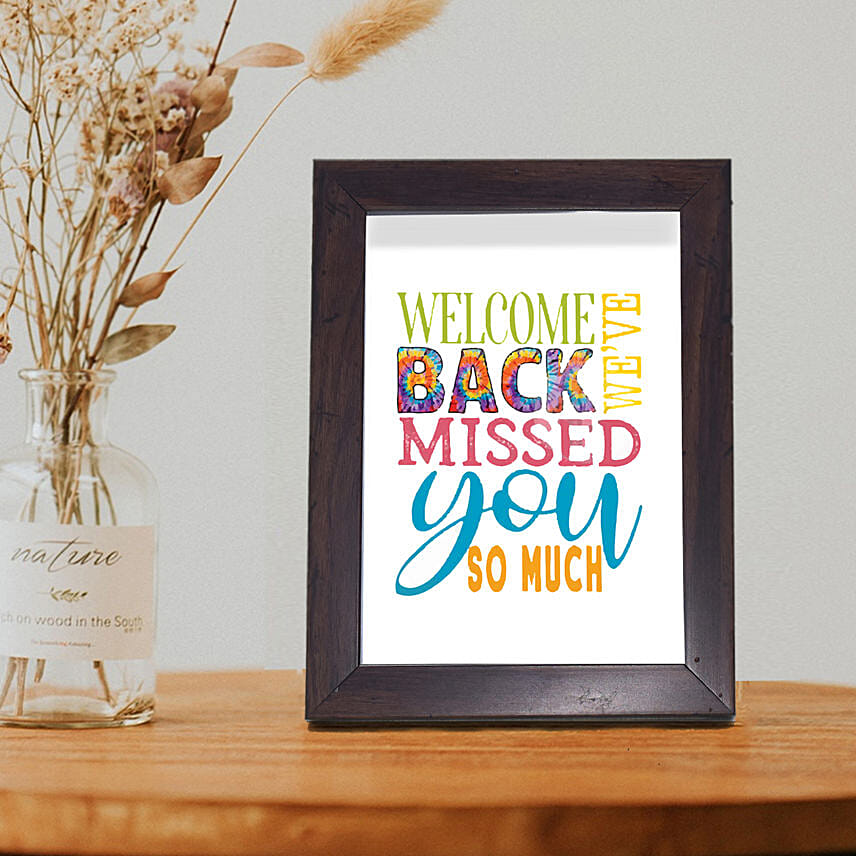 Online Welcome back Designer Frame Gift Delivery in UAE - FNP