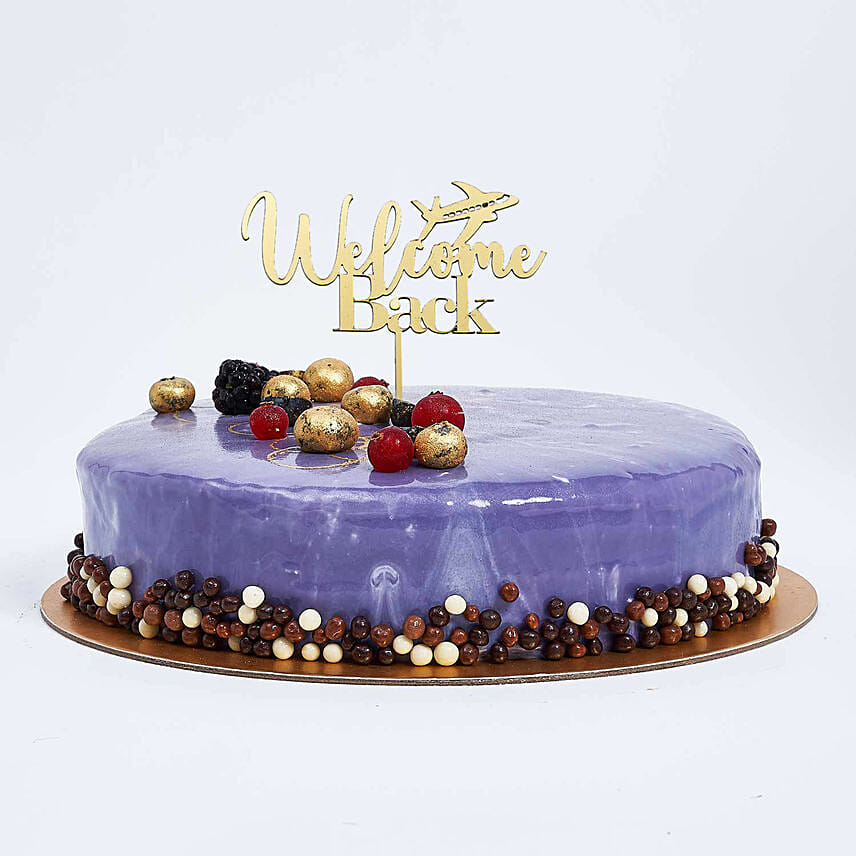 Online Vanilla Blueberry Welcome back Cake Gift Delivery in UAE - FNP