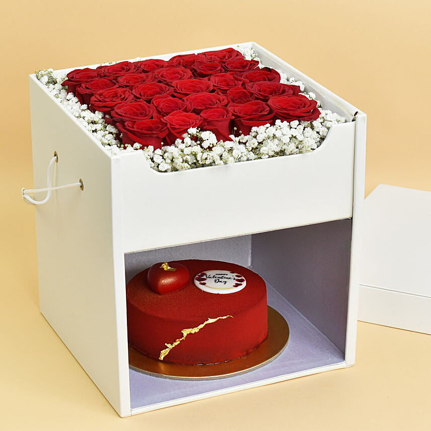 Online Flowers and Cake Box With Love Gift Delivery in UAE FNP