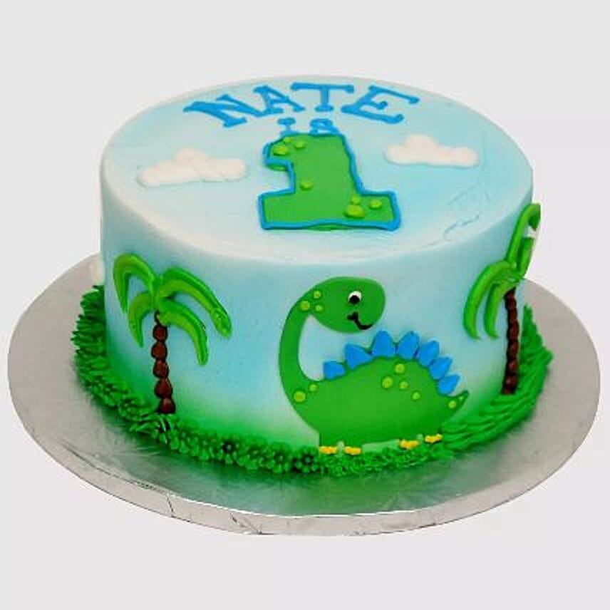 Online Cute Cartoon Dinosaur Cake Gift Delivery in Qatar - FNP