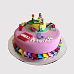 Lego Friends Themed Marble Cake