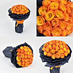 35 Orange Roses Designer Bouquet