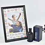 Personalised Love U Dad Frame With Perfume