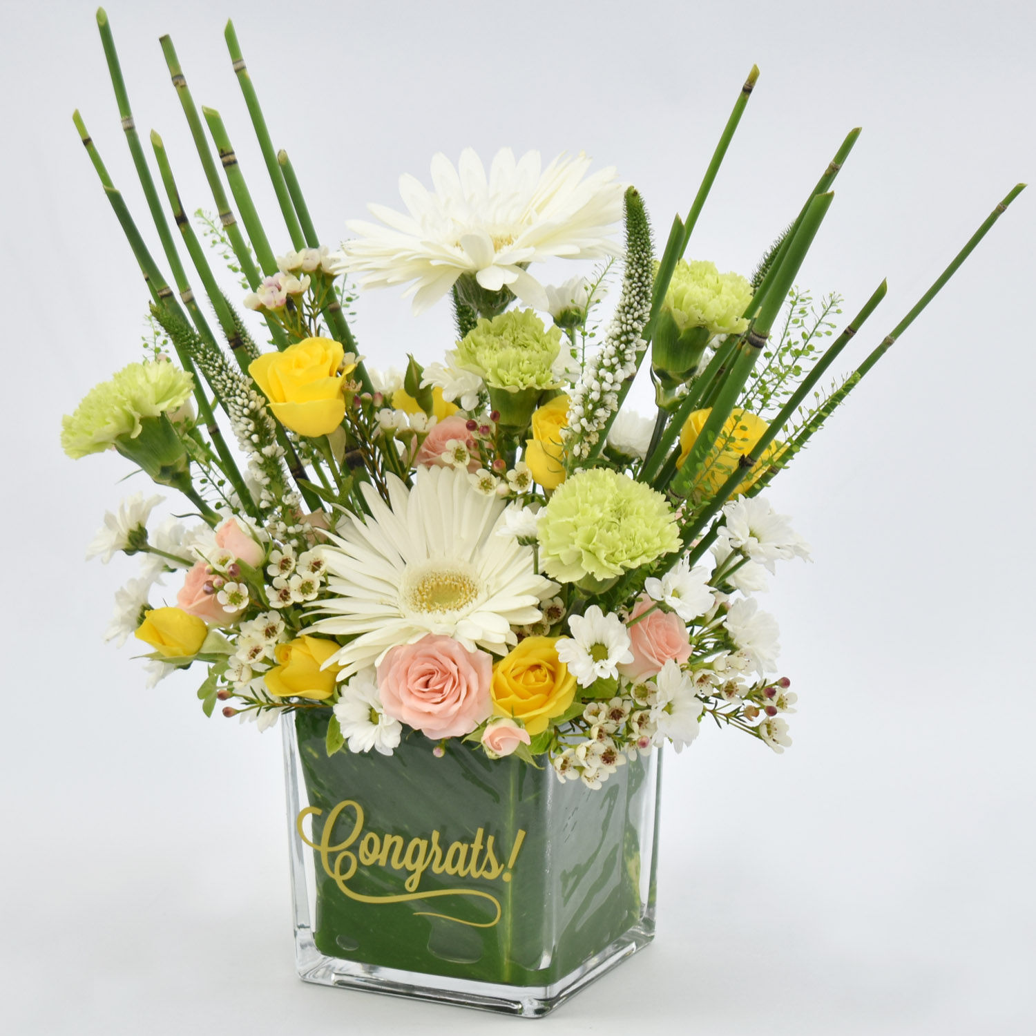 Online Congratulations Flower Arrangement Gift Delivery in UAE FNP