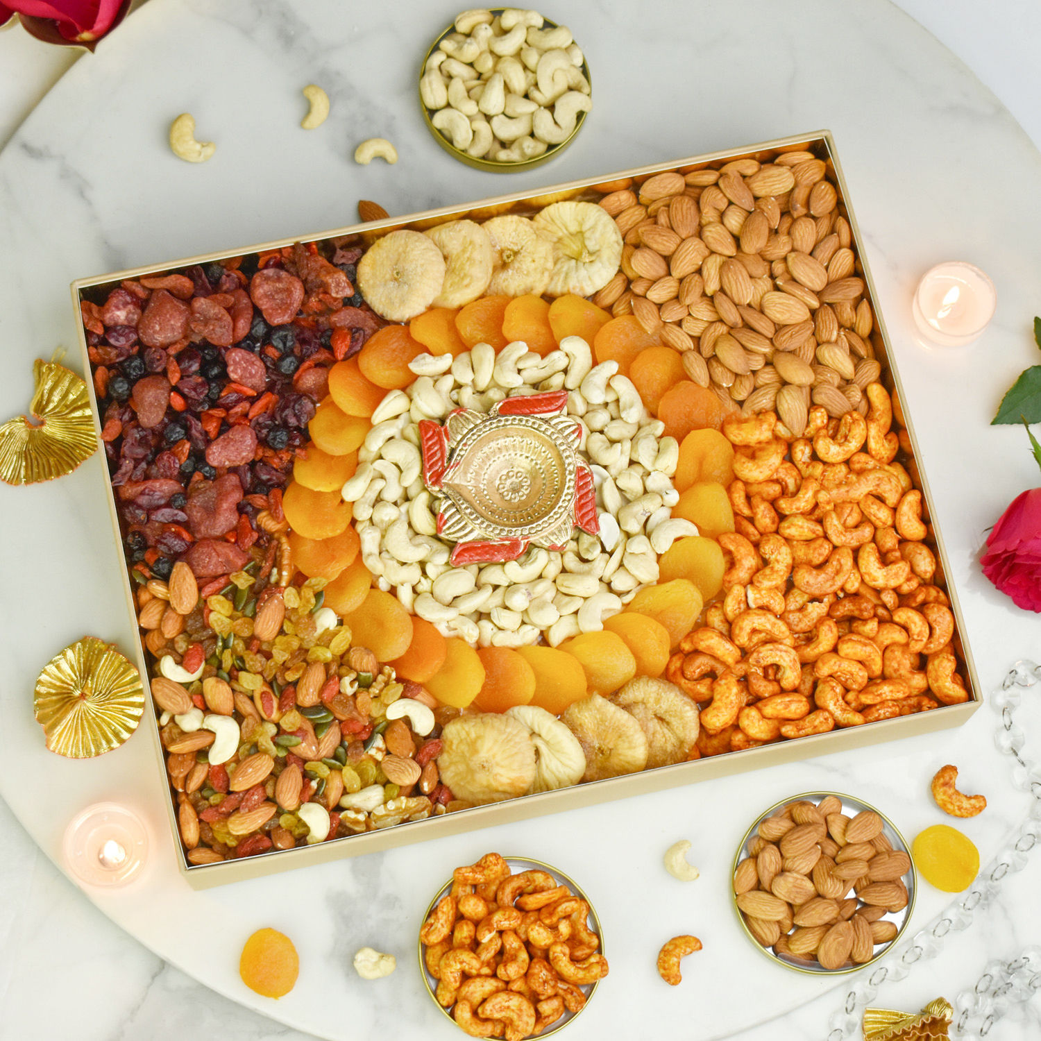 Online Diwali Celebration Dry Fruit Box Gift Delivery in UAE FNP